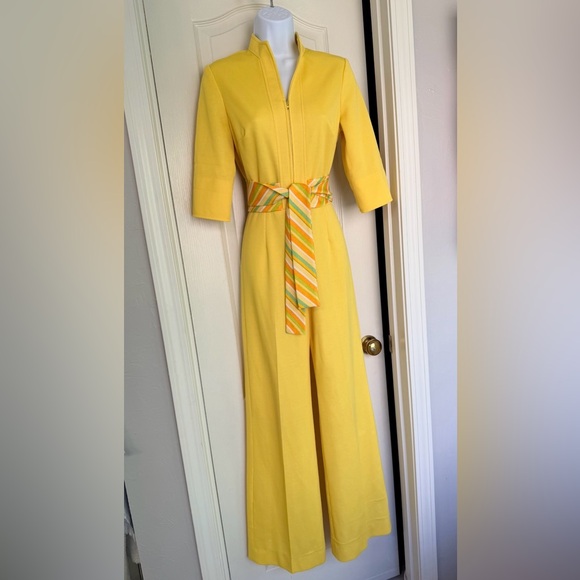 1970s yellow jumpsuit Melissa lane small - Picture 2 of 5